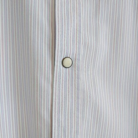 Scotch and Soda Men's Lavender White Striped Long Sleeve Shirt Sz XXL Office - Picture 4 of 14